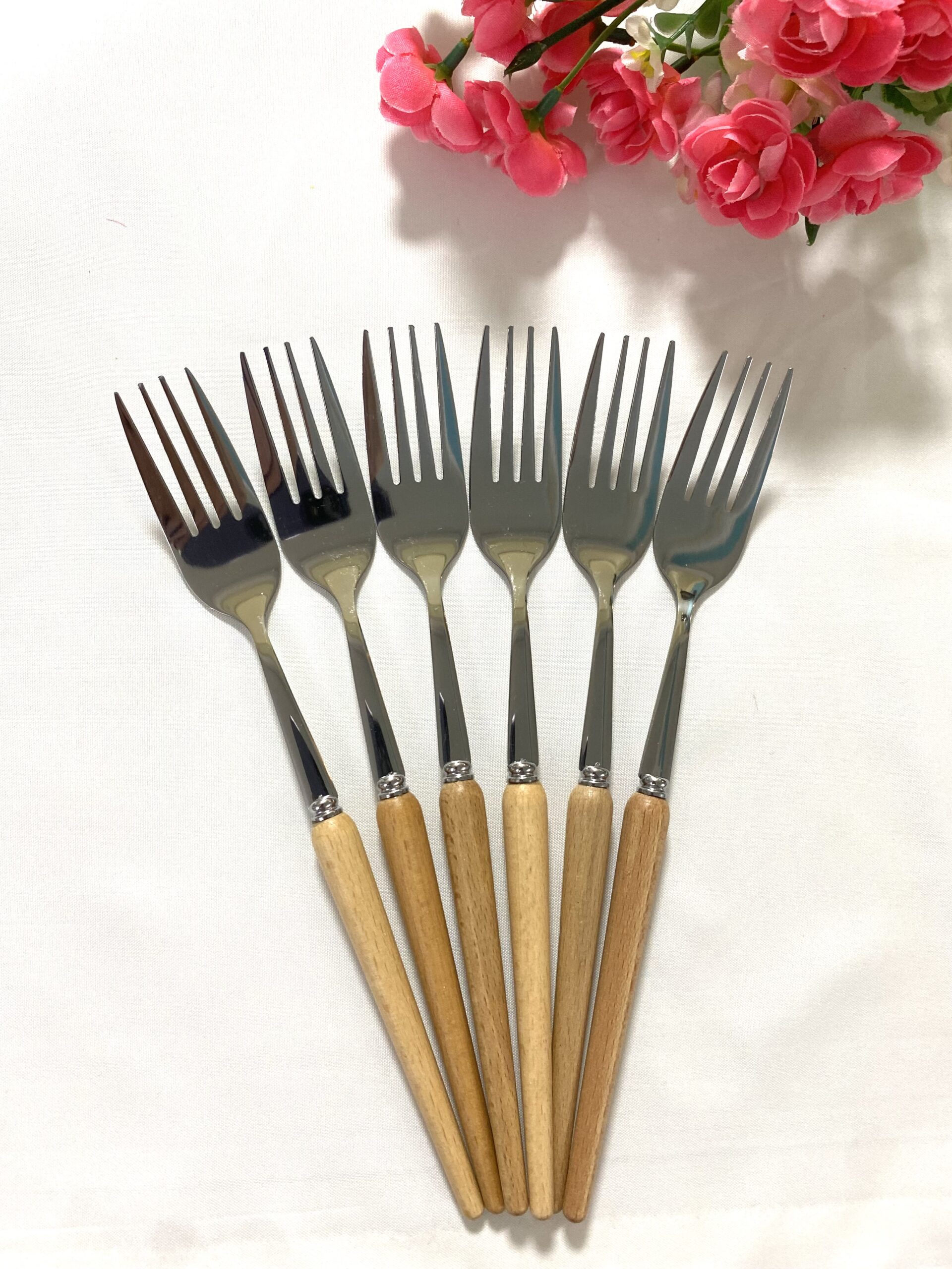 چنگال غذاخوری_دسته بامبو